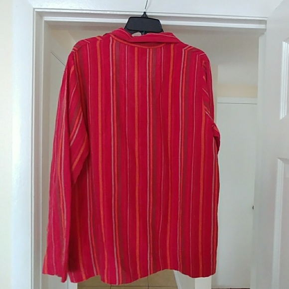 Chadwick's Linen blouse top 14 size - Picture 4 of 5